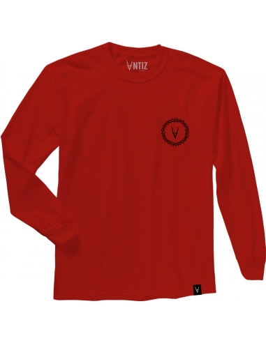 T-shirt Long Sleeves THORN – Red (black logo)