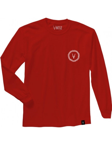 T-shirt Long Sleeves THORN – Red (white logo)