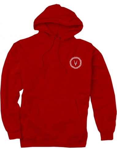 Sweatshirt Hoodie THORN – Red (white logo)