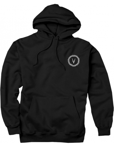 Sweatshirt Hoodie THORN – Black (white logo)