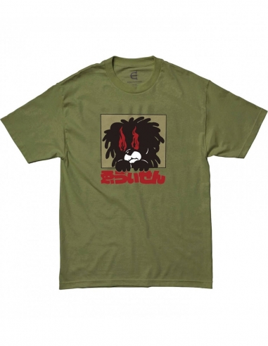 T-shirt RASTA FIRE - Army Green