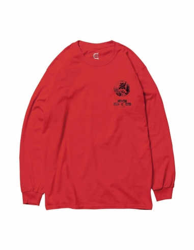 T-shirt Long Sleeves GLOBE LABEL - Red